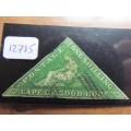 Cape Triangular 1858 1 Shilling SG8 ***VFine Genuine + Certificate***Scarce***