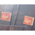**R1 START** 25 X GB VICTORIA PENNY REDS ON CARDS - 1 BID FOR ALL