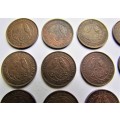 CRAZY R1 START @@ 45 X FARTHING QUARTER PENNY COLLECTION @@R1 START@@1 BID FOR ALL