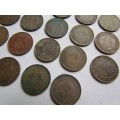 CRAZY R1 START @@ 45 X FARTHING QUARTER PENNY COLLECTION @@R1 START@@1 BID FOR ALL
