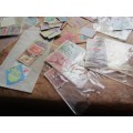 LARGE WORLD LOT UNSORTED/UNCHECKED STAMPS IN WOOD BOX