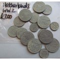 NETHERLANDS 1940'S COIN LOT $45.00 / R650.00++++