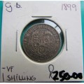 1899 GB 1 SHILLING - SILVER