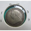 1899 GB 1 SHILLING - SILVER