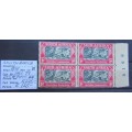 1938 SACC 79 SHIFT ON BLOCK OF 4
