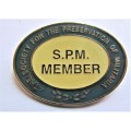 **SCARCE ** SOCIETY FOR THE PRESERVATION OF MILITARIA BADGE
