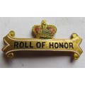Royal Antediluvian Order of Buffaloes 4th Degree - Roll of Honor Badge - RAOB