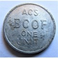 Australian Canteen Service - British Commonwealth Occupying Force Token