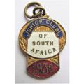 1932 UNION CLUB OF SOUTH AFRICA ENAMELLED BADGE - #D1619