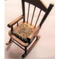 Doll`S Rocking Chair - SOLID WOOD - 210mm(h)X100mm(w)