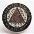 AEU Amalgamated Engineering Union Enamelled Lapel Badge