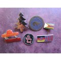 Badge Assortment - Enamelled & Painted , ZImbabwe pin badge - 1 Bid for all