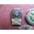 5 X Vintage Scottish Highlands Dancing Badges