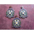 3 x Scottish Highlands Dancing Medal / Badges - all for 1 bid