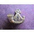 WR LIGHT INFANTRY COLLAR BADGE - BRASS TYPE WITH LUGS