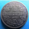 1896 ZAR 1/ Shilling **SILVER**