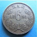 1893 6d Sixpence **SILVER**