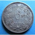 1893 6d Sixpence **SILVER**