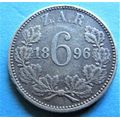 1896 6d Sixpence **SILVER**