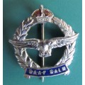 VINTAGE S.A.A.F BADGE - CROWN + COLOURED