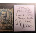 1901 - 26  Italy Mint - Pulled Perf Brown Gum - Catalogue Value  R1100.00