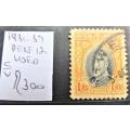 1931-37  British South Africa Co. Perf 12  Used - Catalogue Value R300.00