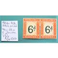 1932-42 SACC 28a Inv. Wmark Union Postage Due Mint Pair