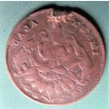 1916 Indian Copper Pendant - Gaja Luksmhi