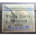Perak Revenue Overprint Stamp