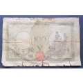Italy WW2 Large Note 100 Lire