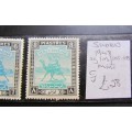 Sudan 1948 SG 103+105-8  Value = R560.00