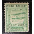 1925 SA Union Airmail 9d SG.29 Mint  - Value = R500.00