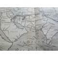 North Africa & Asia Map 1628 from History of the World - W.Raleigh