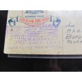 1946 Rhodesia Flown Cover - KLM - Holland Scarce with foxing rust spots