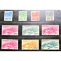 1950-52 Japan Airmail Stamps **Scarce** High Value R8000.00