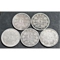 2 x 1892 + 3 x 1893 ZAR 6d **R1 START - Bid per Coin**