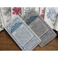 62 x Will`s Old English Garden Flowers Cigarette Cards