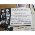 115+ x SA Defence military theme Vintage Cigarette Cards Lot - 1 Bid