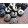 13 x Vintage SADF Coat of Arms Buttons - 1 Bid