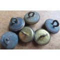 6 x Assorted SA Coat of Arms Buttons - 1 Bid