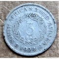 1924 Union Silver 3d - Filler coin