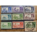 Early India Postage Stamps on Card - 1 Bid for All