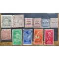 Early India Postage Stamps on Card - 1 Bid for All