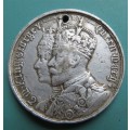 1911 God Save the King Coronation Crown size Medallion
