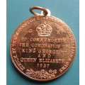 1937 King George VI & Queen Elizabeth Coronation Medallion