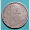 1895 ZAR 6d Sixpence - .925 Silver