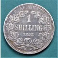 1895 ZAR 1/ Shilling **SILVER**