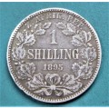 1895 ZAR 1/ Shilling **SILVER**