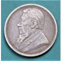 1895 ZAR 1/ Shilling **SILVER**