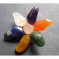 Vintage Costume jewellery semi precious stone brooch